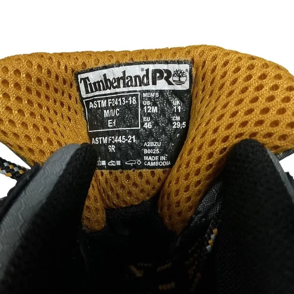 Timberland PRO Switchback Work Boots Mens 12M Gray WP Composite Toe EH Hiker NEW